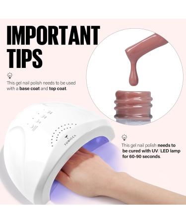 AILLSA Nude Gel Nail Polish 15 ML - Red Nude Color Gel Varnish | Soak Off UV/LED | Autumn & Winter Shade | Salon & Home Use - Buy Online on SooperMarket.com