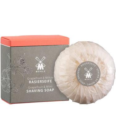 M HLE Shaving Soap - High-Quality Grapefruit & Mint Formula - 65g for All Skin Types - Fruity & Invigorating - Buy Online on SooperMarket.com