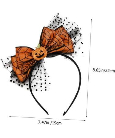 Gogogmee Bow-knot Headdress Costume for Halloween Funny Headbands Pumpkin Hairband Lace Bow Hair Hoop Bat Costume Masquerade Party Boppers Halloween Decoration Carnival Hair Band Cloth - Buy Online on SooperMarket.com