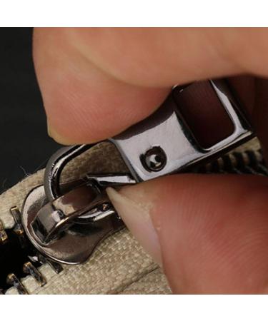 Fovolat Zipper Replacement Pull | Detachable Metal Zipper Pulls for Quick Replacement | Sturdy Removable Zipper Pulls Tab Zipper Handle Fixer for Easy Zipper Repair Black Copper - Buy Online on SooperMarket.com