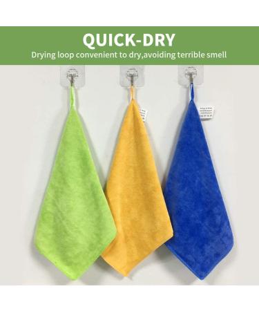 6 Pack Microfiber Cleaning Cloths 400 GSM - Lint Free, 12x12 Inches, Multi-Colored - Ideal for Kitchen, Car, House, Boat - Soft and Thick Reusable Towels - Buy Online on SooperMarket.com