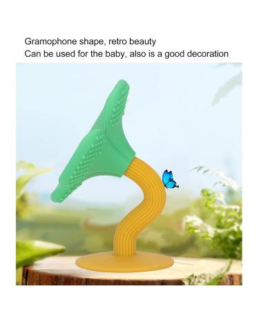 Silicone Baby Teething Toy Teether for Gum Pain Relief - Green Orange - Buy Online on SooperMarket.com