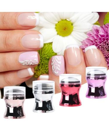 Nail Art Stamper Nail Stamping Templates with Silicone Heads DIY Manicure Print Tool - Buy Online on SooperMarket.com