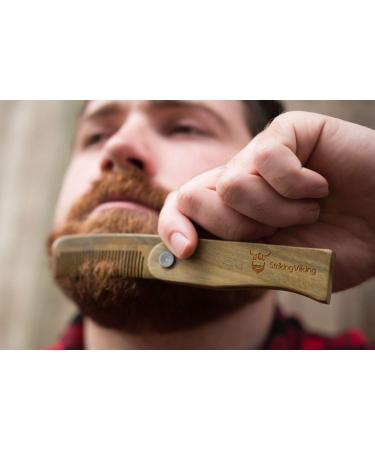 Striking Viking Mustache Wax & Folding Comb Bundle - Premium Grooming Set - Buy Online on SooperMarket.com