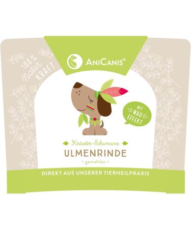 AniCanis Elm Bark Powder for Dogs & Cats - Natural Stomach & Intestinal Support Reduces Acidity & Grass Eating - 75g Food Supplement - Buy Online on SooperMarket.com