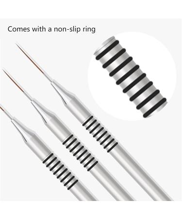 JSGHGDF 6Pcs Art Brush Striping Thin Long Line Dotting Drawing Pen Gel Polish Painting Metal Handle Striper - Buy Online on SooperMarket.com