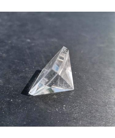 Natural Clear Quartz Crystal Stone Transparent Crystal Pyramid 2cm Stone Mineral Specimen - Buy Online on SooperMarket.com