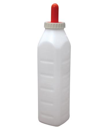 E-Z Nurse Feeding Supplies 3 quart Screw-On Calf Nursing Set of Bottle with Nipple & Cap  Small