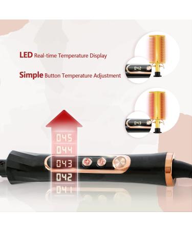 Ten-Tatent Electric Hot Comb Hair Straightener - Anti-Scald Double Sided Ceramic Beard & Hair Straightening Brush - Buy Online on SooperMarket.com