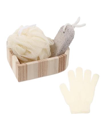 1 Set Bath Set Shower Loofah Pouf Kids Cleaning Gloves Skincare Kits Cleaning Sponge Foot Cleaning Products Luffa Bath Sponge Exfoliating Body Puff Pp Melon Slices Large
