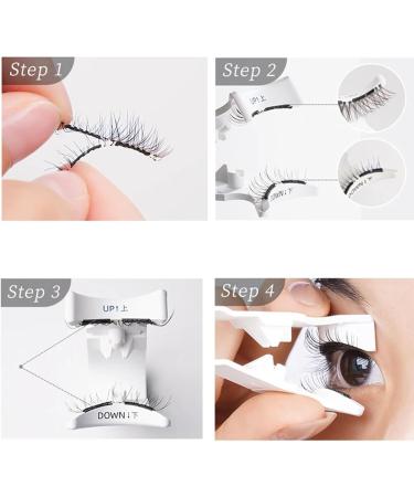 Natural Magnetic False Eyelashes Kit Reusable Magnetic Lashes without Eyeliner Natural Look 3D Effect Glamorous Magnetic False Eyelashes with Applicator Easy Wear No Glue NoMakeup Remover(B06-3) - Buy Online on SooperMarket.com
