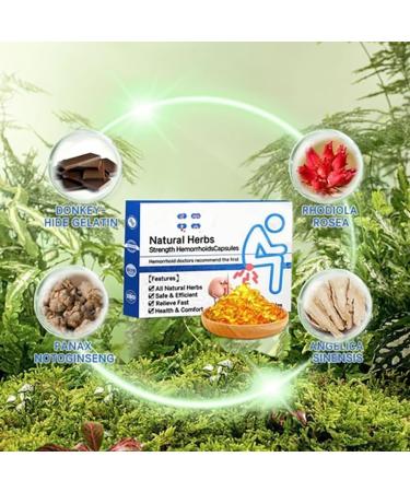LONGLUAN Heca Natural Herbal Hemorrhoid Capsules - 7pc/Box | Natural Hemorrhoids Relief - Buy Online on SooperMarket.com
