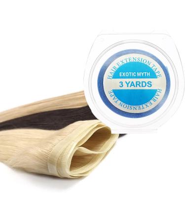 Double Sided Hair Extension Tape - Long-lasting Hold (Blue, 10mm x 3 yards) - Buy Online on SooperMarket.com