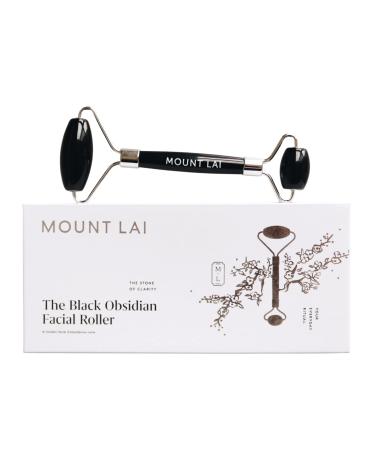 Mount Lai Warming Black Obsidian Facial Roller Massager | Facial Massage Roller to Detoxify and Purify