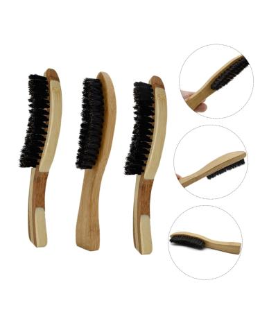 Shop Angoily 3-St Bartbrush Combs for Men | Wild Boar Bristle Beard & Hair Care Tools - Buy Online on SooperMarket.com