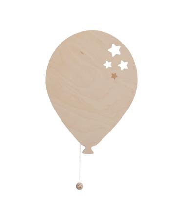 Bo Baby's ONLY - Baby wall lamp - balloon - wall lamp for baby room - night lamp with battery for children's room - FSC quality mark wood lamp - 25000 fuel hours - wall lamp