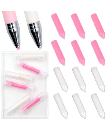 ZYNERY 12 PCS Diamond Painting Wax  Diamond Painting Pen Replacement Wax Glue  5D Diamond Art Pen Clay Accessories  Wax Tip for Diamond Painting Pens DIY Craft Painting Wax wick*12