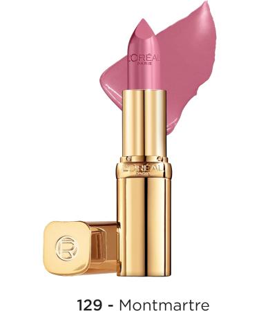 L'Or al Paris Color Riche Satin Smooth Lipstick Moisturising Pure Pigment Lip Colour With Omega 3 & Vitamin E 129 Montmarte Montmarte 129 1 count (Pack of 1) - Buy Online on SooperMarket.com