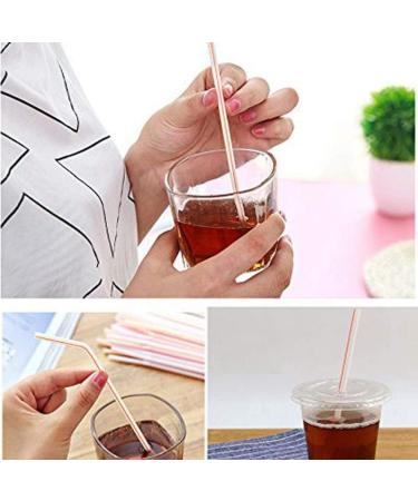 RETYLY 1500 Pcs Flexible Plastic Straws Striped Multi Colored Disposable Straw 8 inch Long - Buy Online on SooperMarket.com