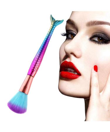 Shop Tvoip 2PCS Mermaid Fishtail Makeup Brushes - Fish Scale Blush Tools for Flawless Foundation - Buy Online on SooperMarket.com