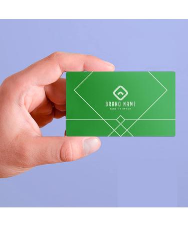 Green Metal Business Cards Laser Engraving Blanks 60 PCS Sublimation Metal Cards Aluminum Blanks for Engraving  DIY  Gift Cards  Office Name Cards (3.38'' x 2.12'' x 0.007'') - Buy Online on SooperMarket.com
