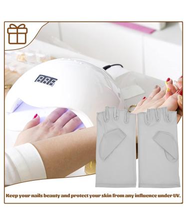 minkissy 3 Pairs Nail Gloves Nail Lamp Light Protection Glove Shield Gloves Fingerless Gloves Led Dry Lamp Gloves Reusable Gloves Nail Art Gloves Nail Gel Light Uv Miss Spandex - Buy Online on SooperMarket.com