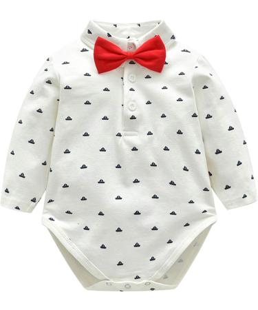 Famuka Baby Boy 3 Piece Formal Suit with Bows Waistcoat | Gentleman Tuxedo Grey 9 Months - Buy Online on SooperMarket.com