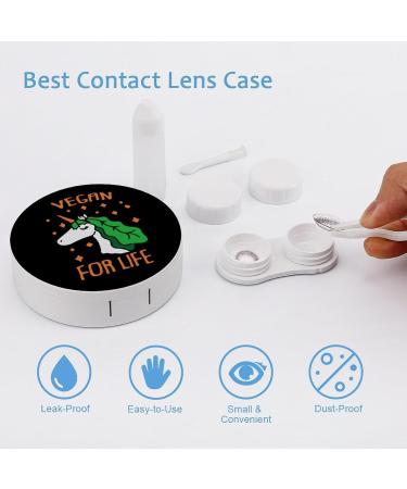 Vegan Unicorn Contact Lens Travel Kit Portable Cute Contact Box with Mirror for Daily Outdoor - Buy Online on SooperMarket.com