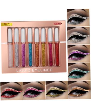 8 Colors Liquid Eyeliner Colourful Waterproof Eyeliner Cosplay Matte Eyeliner Set 2.5mL Style 3. - Buy Online on SooperMarket.com
