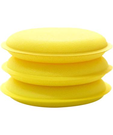XROLAND Wax Foam Sponge 20Pcs Car Round Waxing Polish Wax Foam Sponge Applicator Pads 10Cm Cleaning Sponge Clean Washer Washing Tool Car Clean - Buy Online on SooperMarket.com