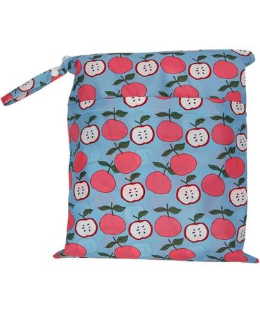 Egurs Wetbag Waterproof Reusable Diaper Bag - Nappy Bag Apple 30x36cm | Eco-Friendly Travel Solution - Buy Online on SooperMarket.com