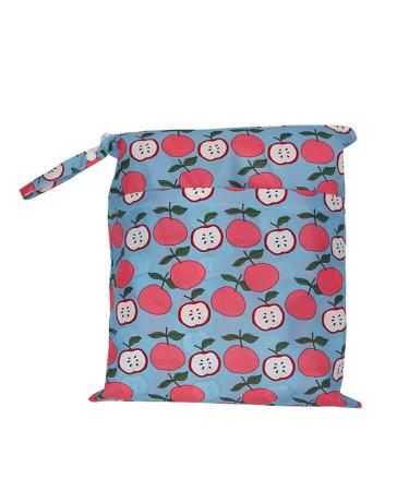 Egurs Wetbag Waterproof Reusable Diaper Bag Nappy Bag Apple L 30 * 36cm L 30*36cm Apple