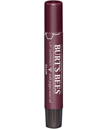 Burt's Bees Moisturizing Lip Shimmer Plum - 100% Natural Formula | 1 Tube - Buy Online on SooperMarket.com