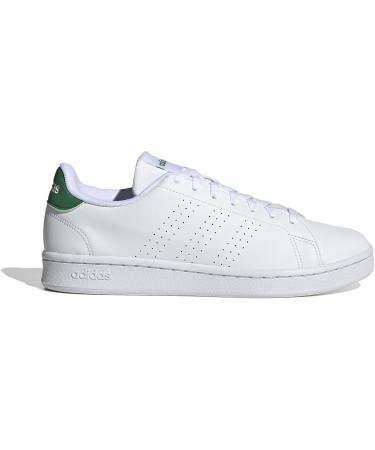 Buy adidas Men's Advantage Tennis Shoes - 43 1/3 EU - Ftwr White & Green | International Shipping Available - Buy Online on SooperMarket.com