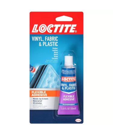 Loctite Vinyl Fabric & Plastic Repair Flexible Adhesive 1 oz  1 Squeeze Tube