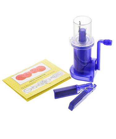 Easy Weaver Knitting Tool Blue Sewing Tool Knitting Mill Machine Mini Hand-Operated Weaver Knitting for DIY Knitting Spool Knitter