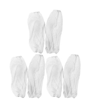 PRETYZOOM 3 Pairs Oilproof Arm Sleeves Working Stripe Kitchen Arm Sleeves Cleanroom Clothing