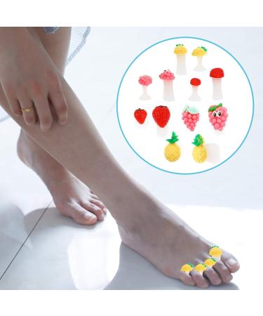 FRCOLOR Silicone Toe Separators and Nail Spacers - 24PCS Fruit Shape Dividers for Nail Polish and Pedicure DIY - Buy Online on SooperMarket.com
