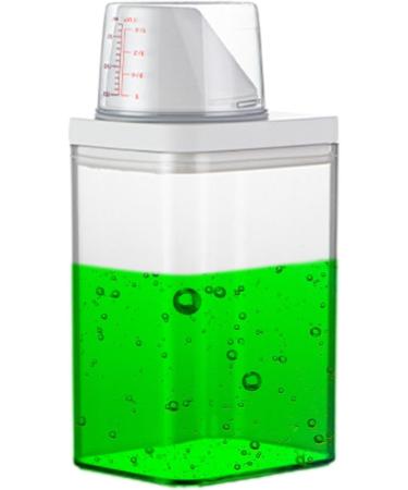 Laundry Detergent Dispenser Washing Powder Storage Detergent Container with Measuring Cup Laundry Powder Container Fabric Softener Box Detergent Dispenser for Bathrooms Toilets 1100ml - Buy Online on SooperMarket.com