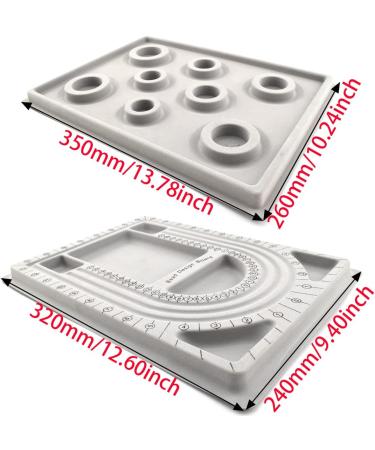 MARRTEUM Beading Boards Set for DIY Jewelry Making - 2PCS - Buy Online on SooperMarket.com