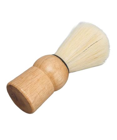Ankroyu Men's Travel Razor Brush - Professional Synthetic Shaving Brush with Wooden Handle for Men's Beauty Salon | Safe & Durable - Buy Online on SooperMarket.com