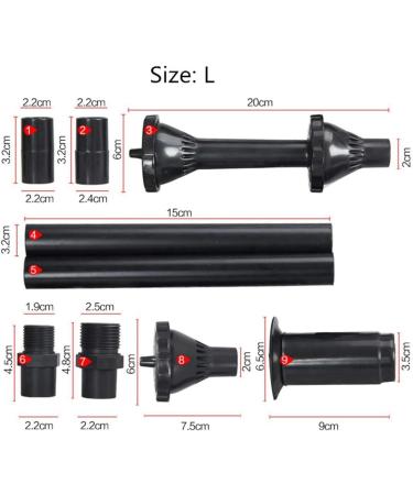 Herklotzn 9Pcs Small Fountain Nozzle Kit Water Fountain Nozzle Heads for Pond Fountain Submersible Pump Pool - Buy Online on SooperMarket.com