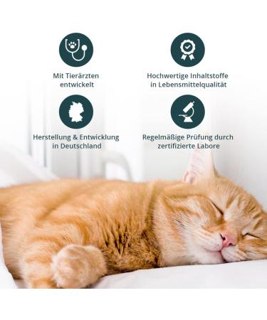 Purapep Comfort Cat Tabs - Natural Sedative with Tryptophan Calcium & B Vitamins for Stress Relief | 120g - Delicious Poultry Flavor - Buy Online on SooperMarket.com