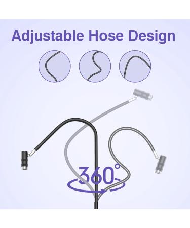 6W LED Nail Lamp Gooseneck Ultraviolet Nails Lamp Manicure Dryer Curing Light with Flexible Hose Foot Switch Detachable Head for Eyelash Glue Nail Polish - Buy Online on SooperMarket.com