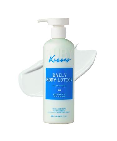 Ruby Kisses Daily Body & Hand Lotion Lightweight & Non-Greasy Suitable for Sensitive All Skin Types Deeply Nourish & Hydrate Skin All Day Fast Absorbing Vegan & Cruelty Free Made in Korea