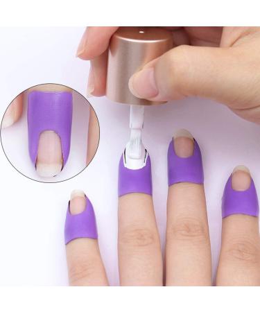 80pcs Nail Peel Off Tapes - Disposable Nail Polish Protector for Mess-Free Nail Art Painting - Buy Online on SooperMarket.com