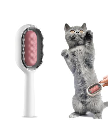 Cats ridge cat brush with water cats brush animal hair remover brush Kurzhaar cat brush Universal Animal Knot Remover for Long Haired & Short Haired Cats Rosa