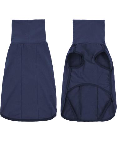 Heywean Dog Sweatshirt - Stretch Fleece Vest for Small & Medium Dogs | Winter Indoor & Outdoor Pet Clothing - Dark Blue - Buy Online on SooperMarket.com