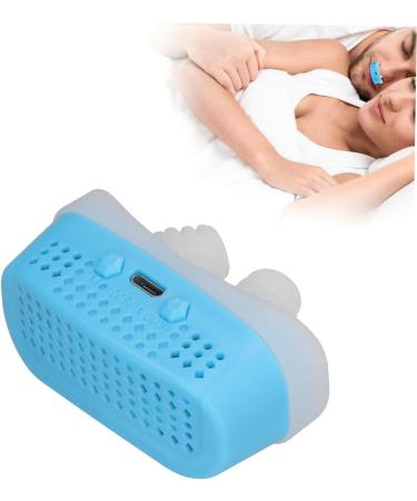 Snore No More Portable Electric Anti-Snoring Device - Blue - Recyclable Sleep Solution - Buy Online on SooperMarket.com