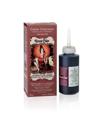 Henn Color Light Ash Chestnut Henna - Tinting Cream Light Brown. 90 ml (1 pack)